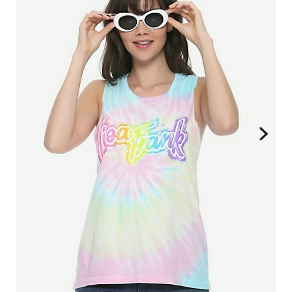 Lisa Frank Rainbow Tie Dye Muscle Tank